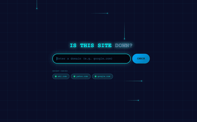 IsThisSiteDown.com screenshot 1